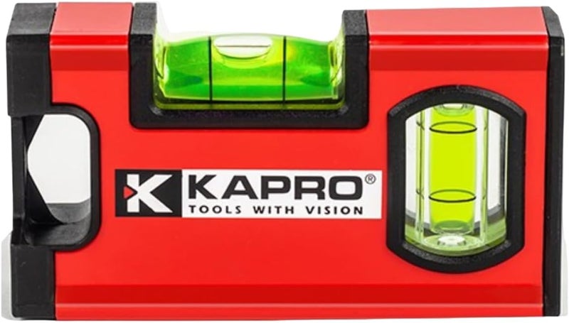 Kapro - 771M TWIN Magnetic Heavy Duty Toolbox Level - For Leveling and Measuring - Features V-Groove and Magnet Base - VPA Certified - 4 Inch - Image 1